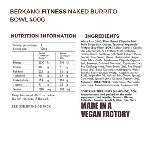 Berkano Fitness Naked Burrito Bowl (GF) 400gr