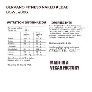 Berkano Fitness Naked Kebab Bowl - CLEARANCE DISCONTINUED 400gr